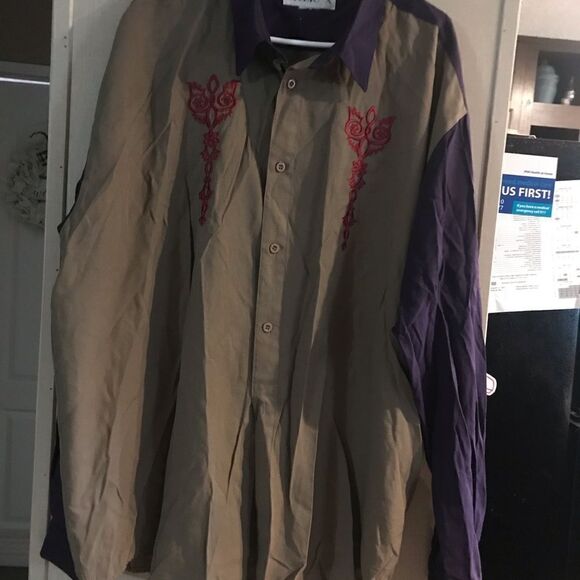 Studio X Men's Long Sleeve Shirt 3X - Picture 5 of 11